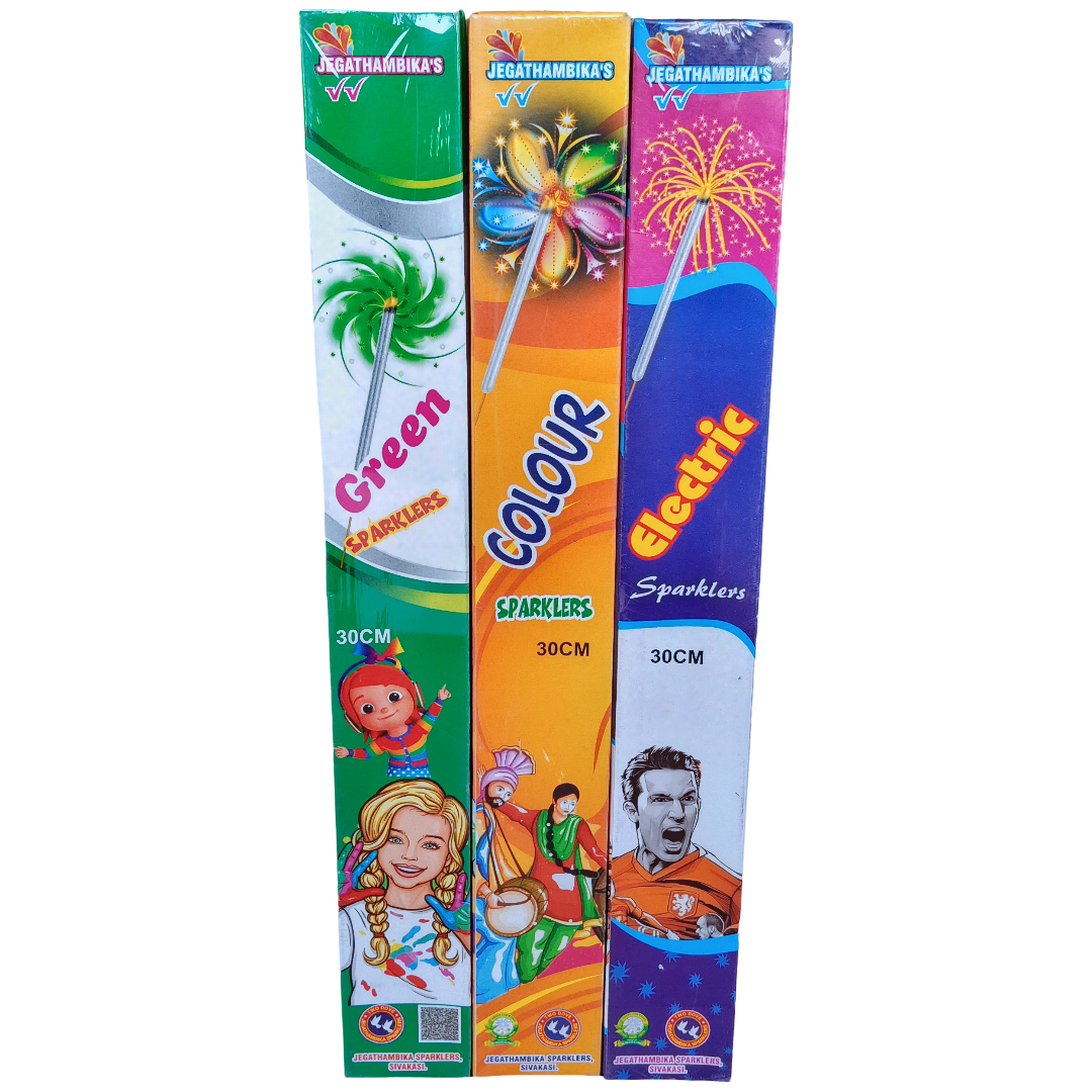 30 Cm Sparklers - Electric, Colour, Green